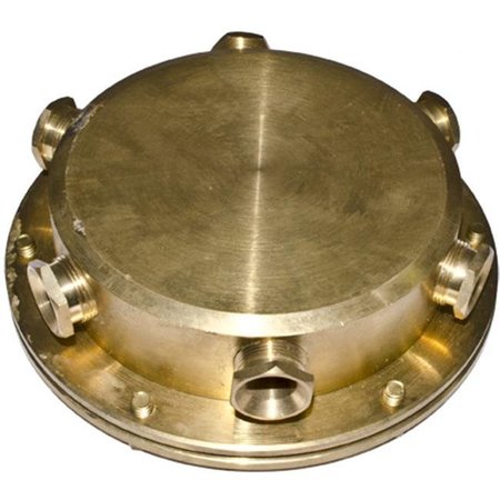 DABMAR LIGHTING Dabmar Lighting UWB-6 Underwater Junction Box; Brass - 1.58 x 5.50 x 5.50 in. UWB-6